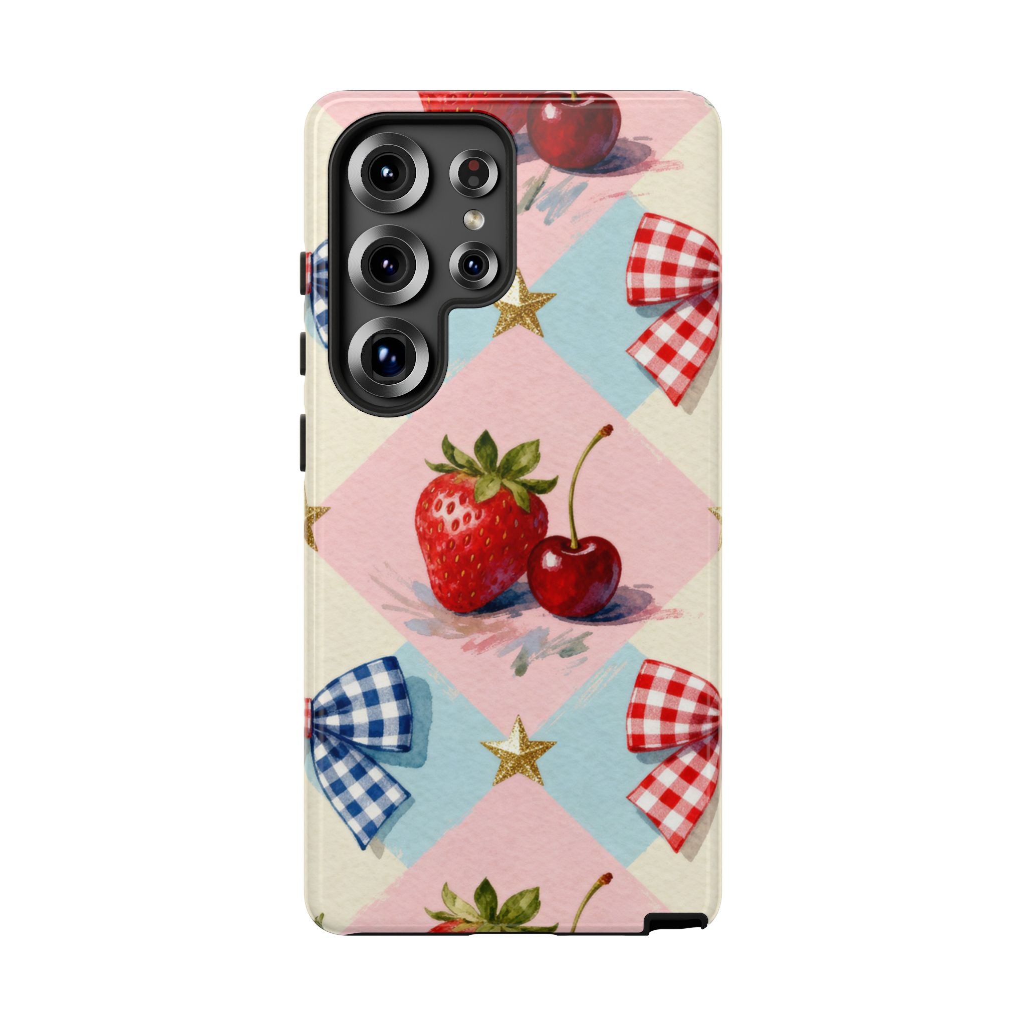 Americana Coquette Cherry Picnic Phone Case Printify