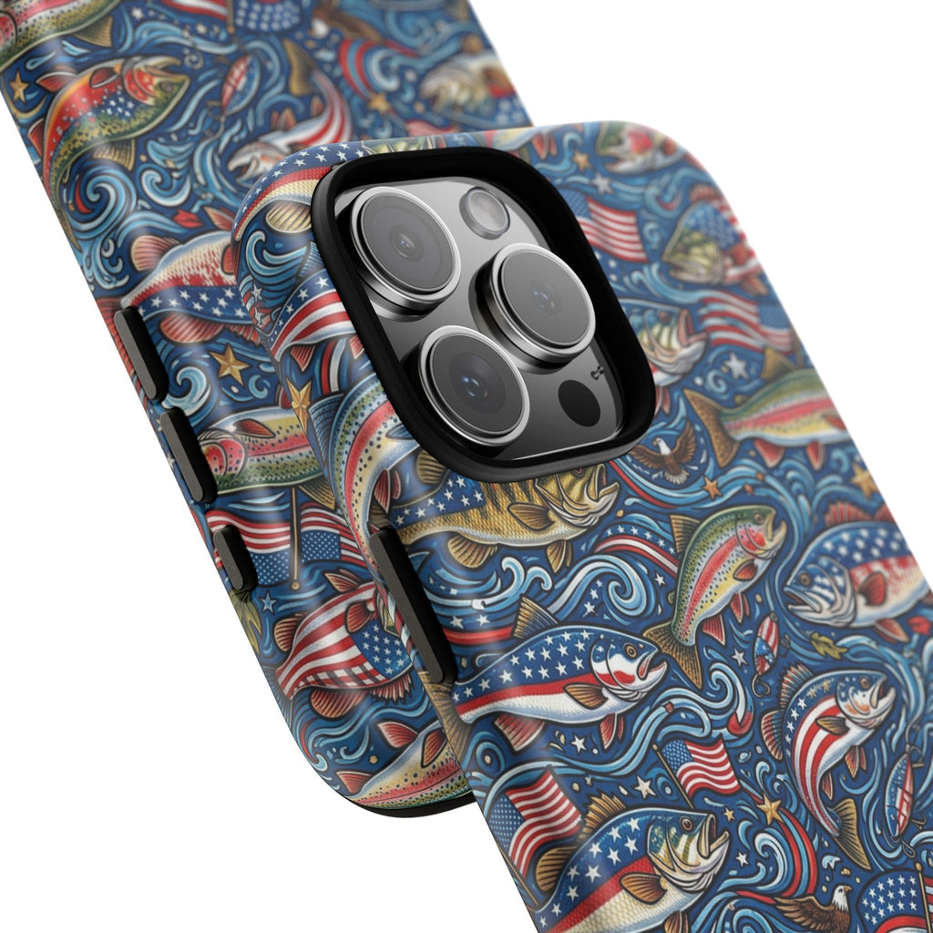 Patriotic Fishing Waters Phone Case Printify