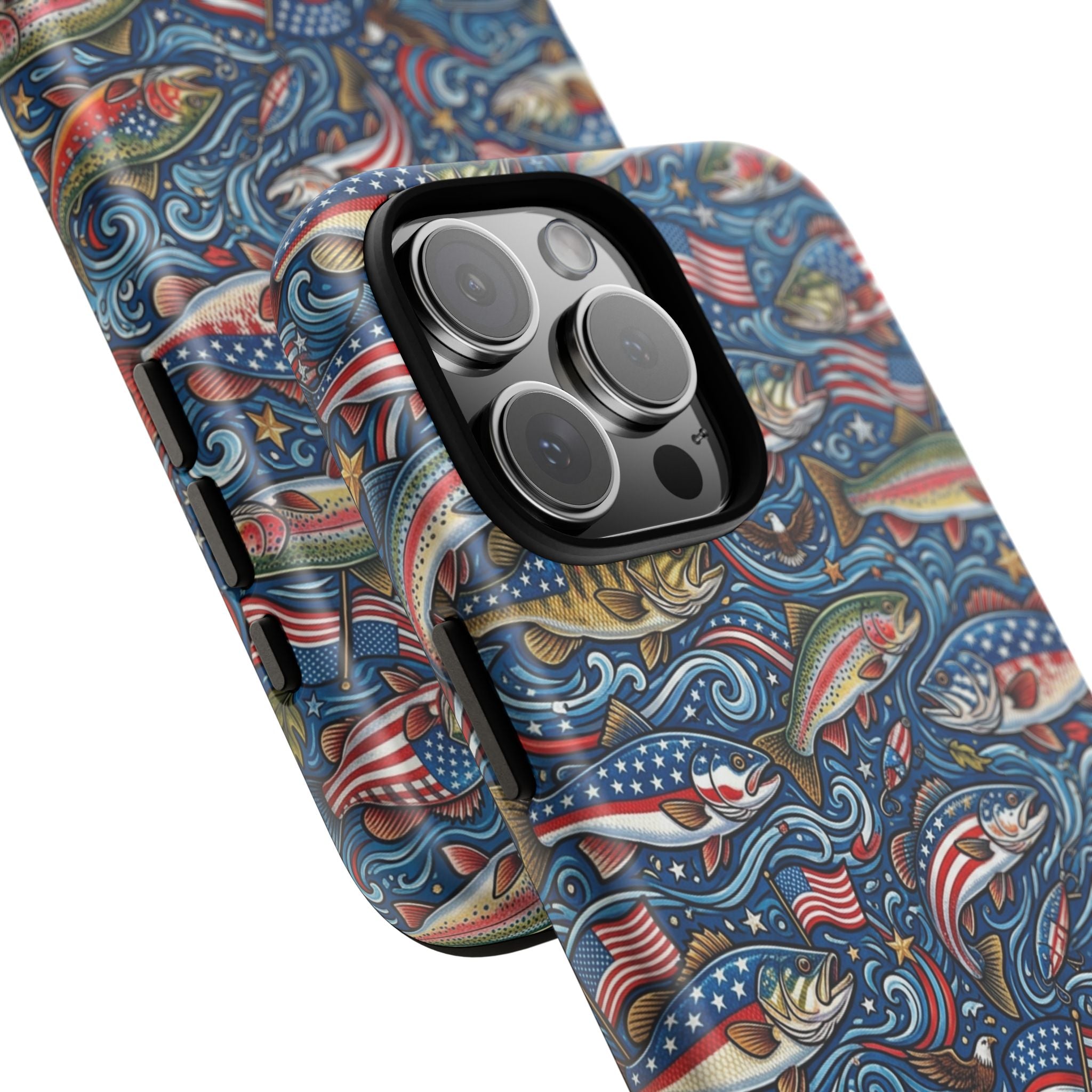Patriotic Fishing Waters Phone Case Printify