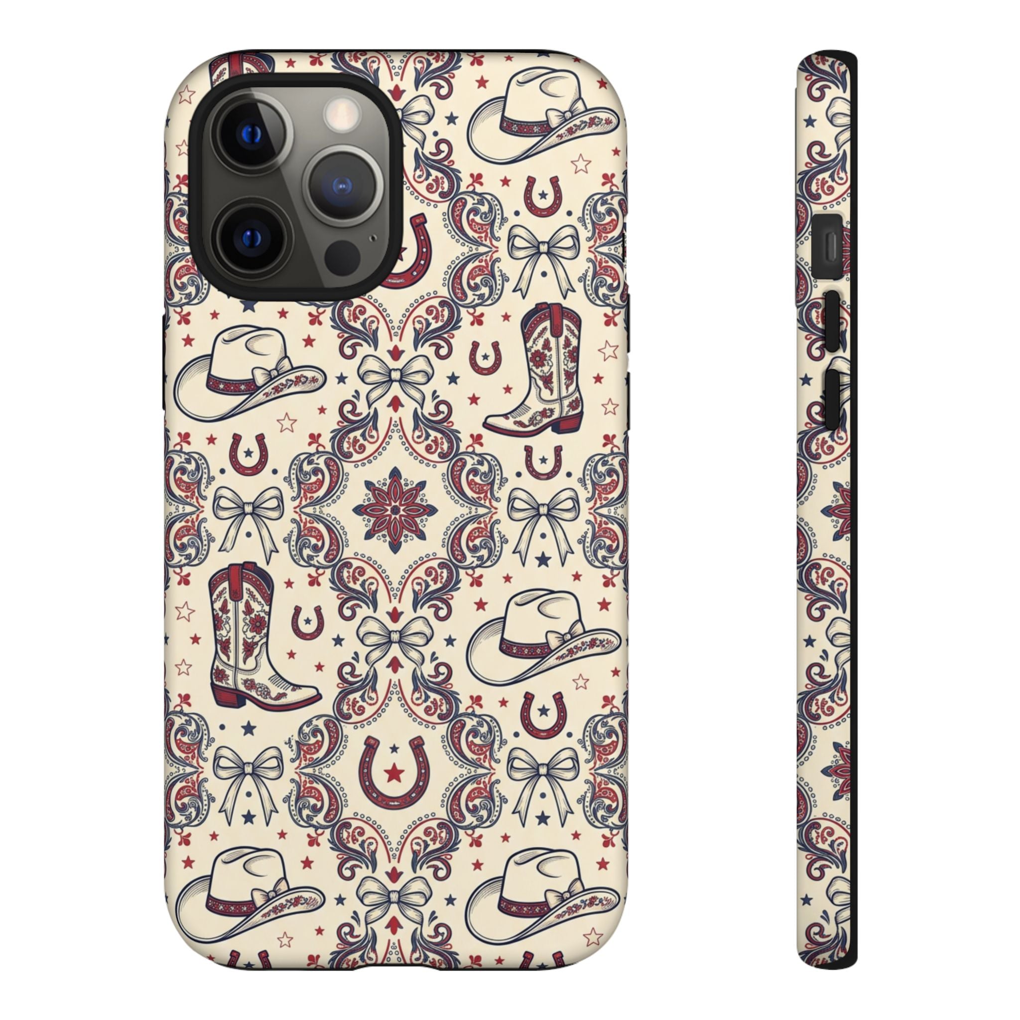 Americana Cowgirl Coquette Phone Case Printify