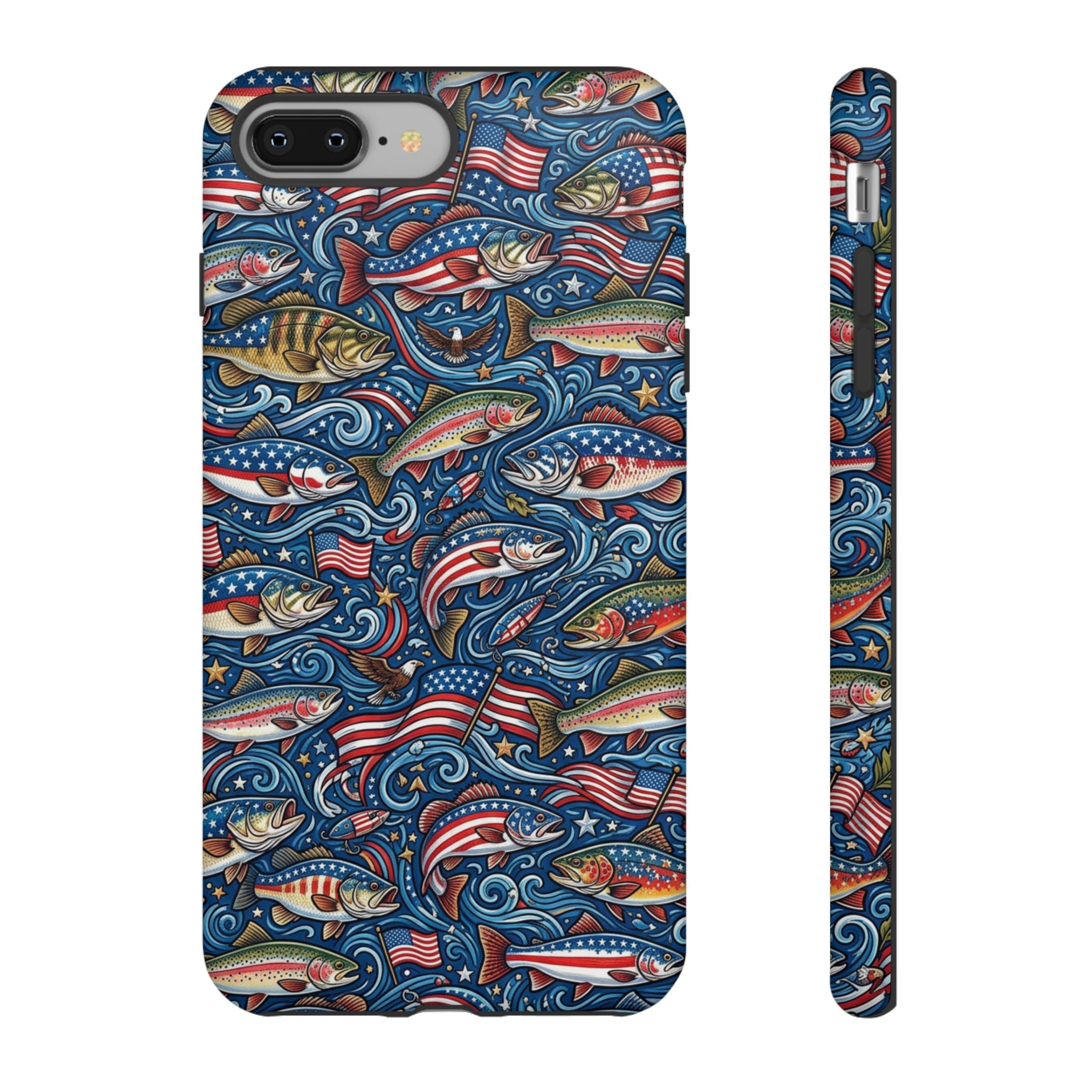 Patriotic Fishing Waters Phone Case Printify
