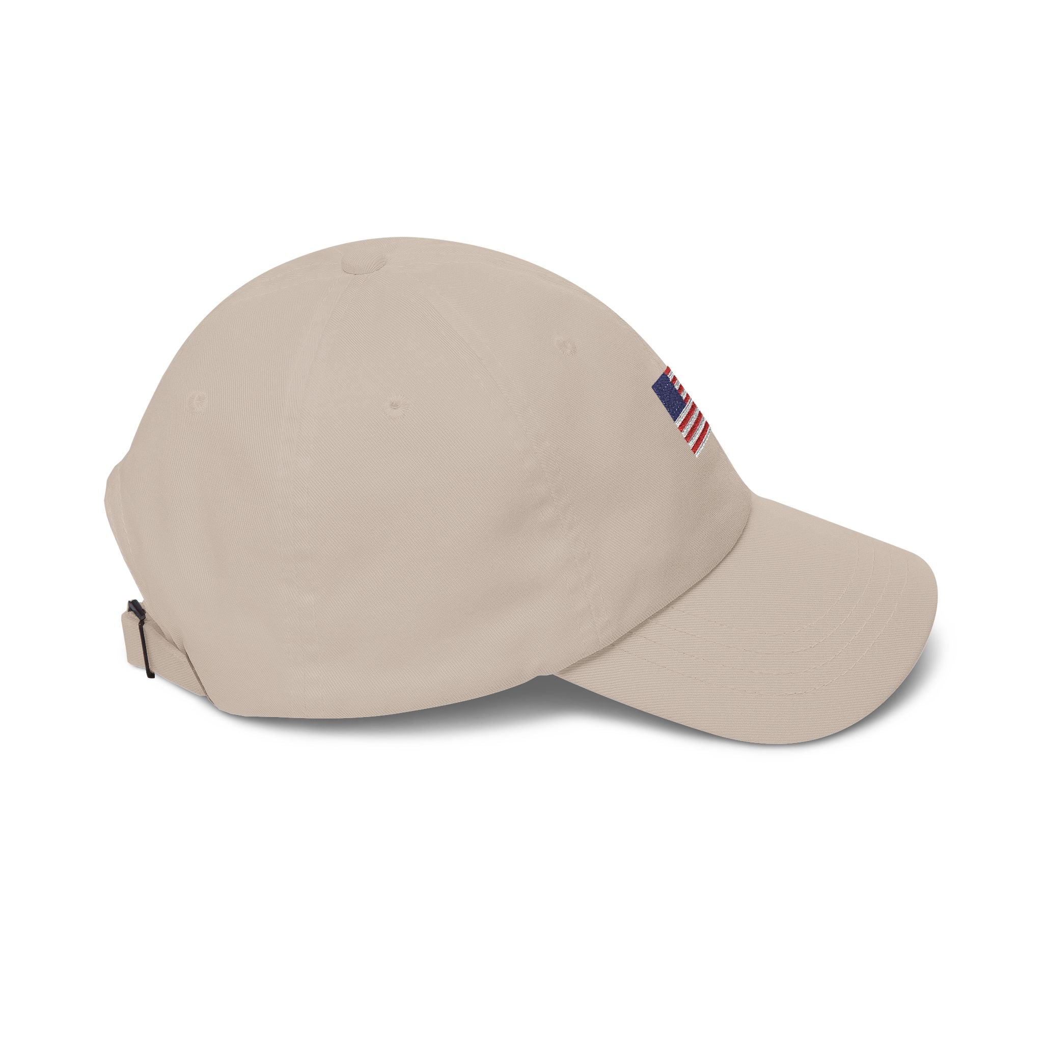 Embroidered American Flag Dad Cap — Classic Patriotic Baseball Hat Printify