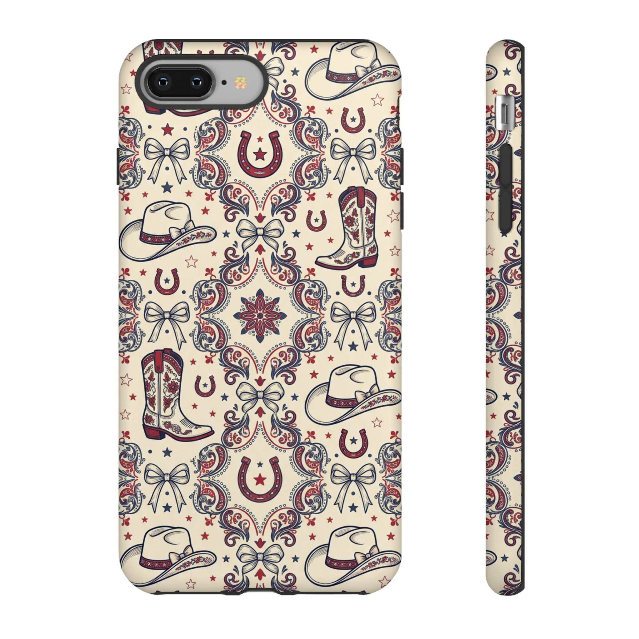 Americana Cowgirl Coquette Phone Case Printify