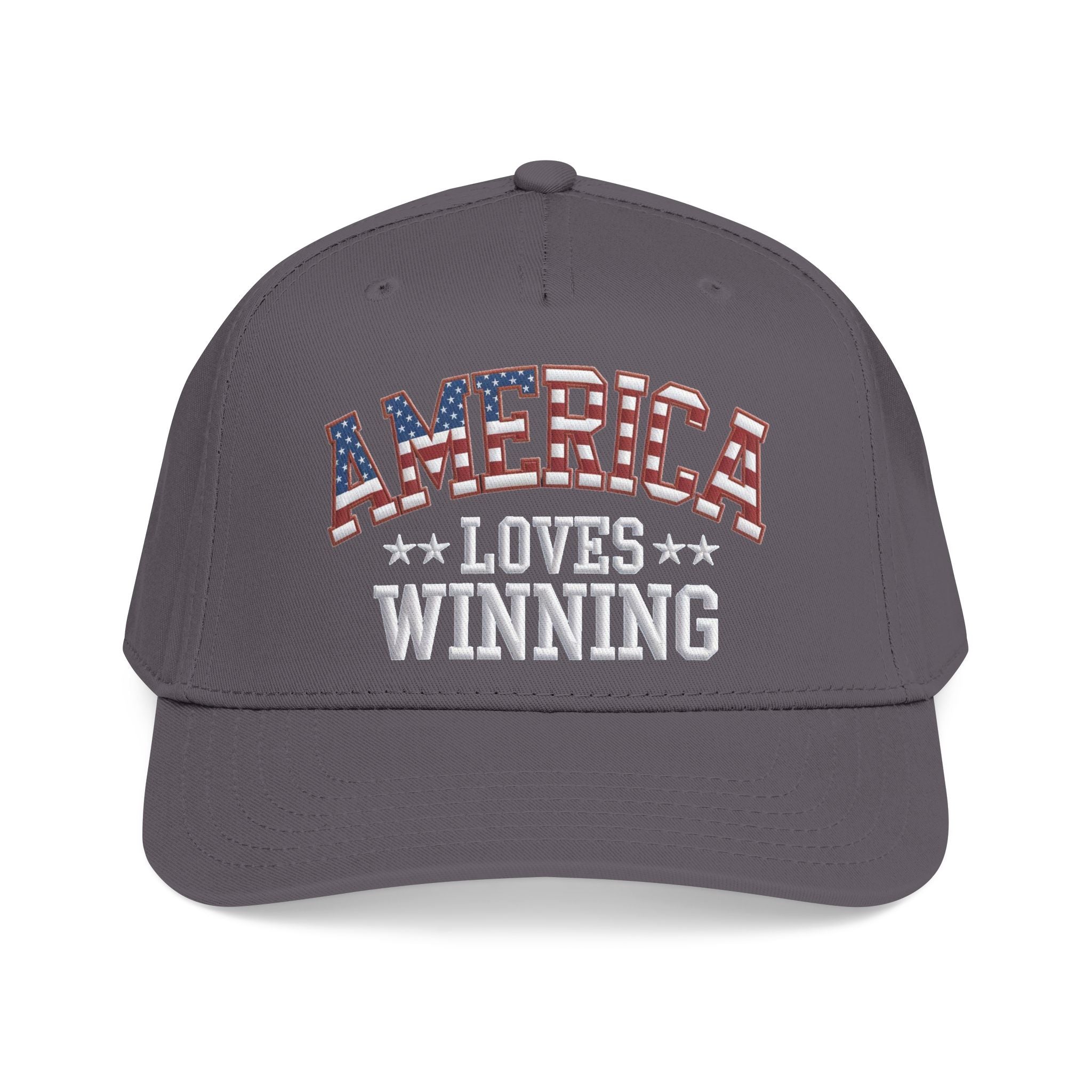 America Loves Winning Patriotic Hat – American Flag Cap