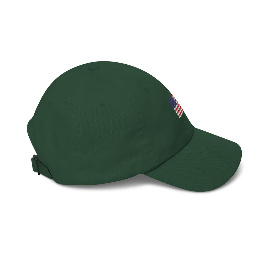 Embroidered American Flag Dad Cap — Classic Patriotic Baseball Hat Printify