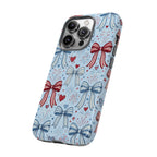 Patriotic Coquette Bows & Fireworks Phone Case Printify