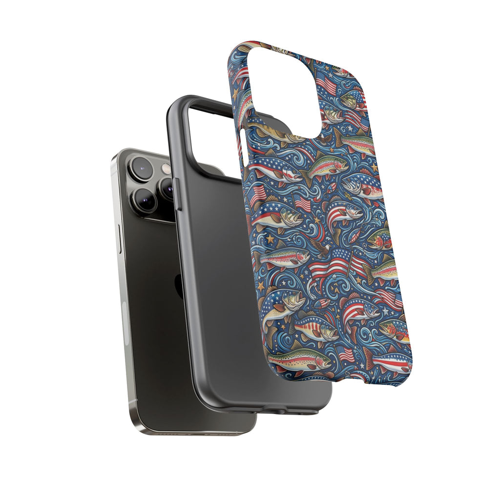 Patriotic Fishing Waters Phone Case Printify