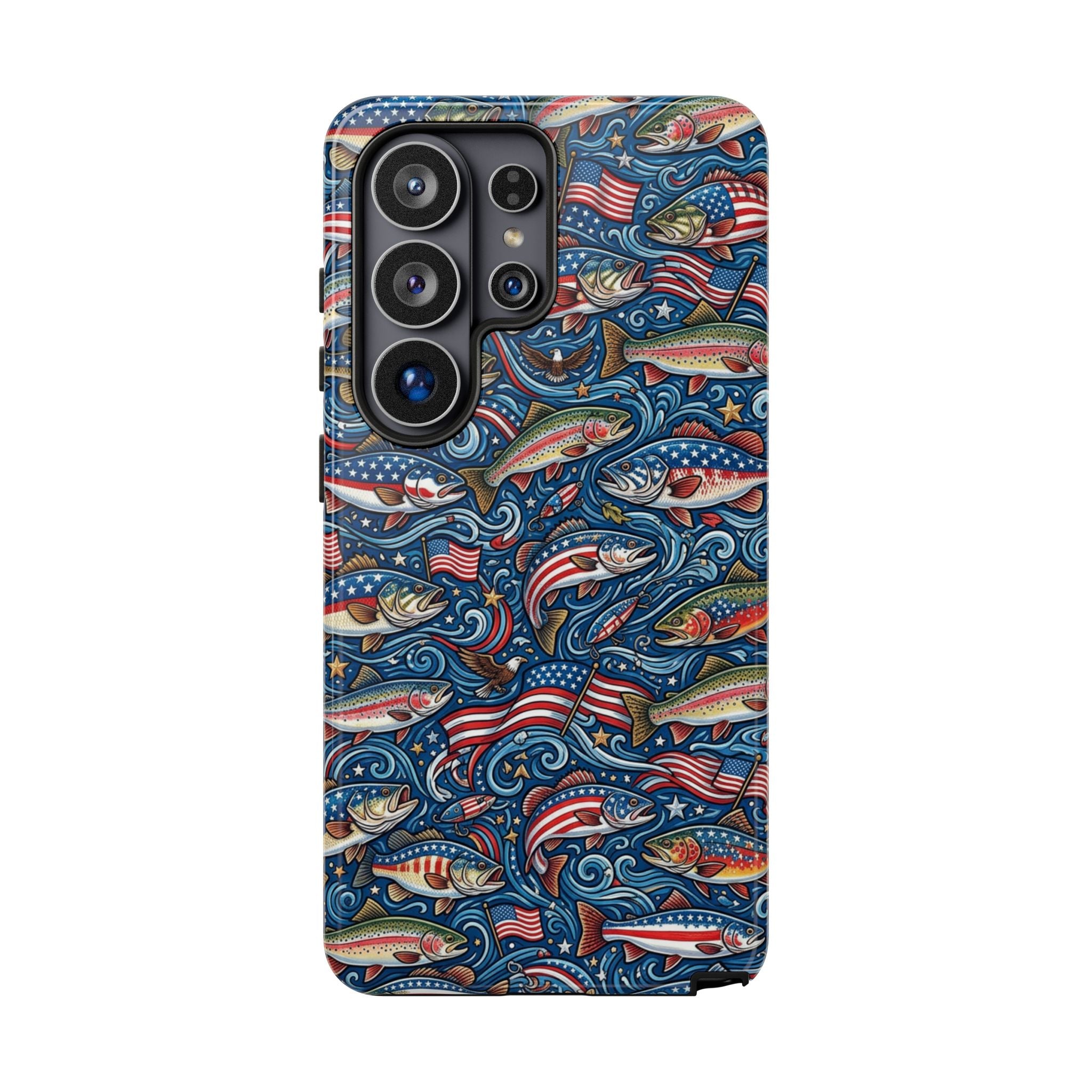 Patriotic Fishing Waters Phone Case Printify