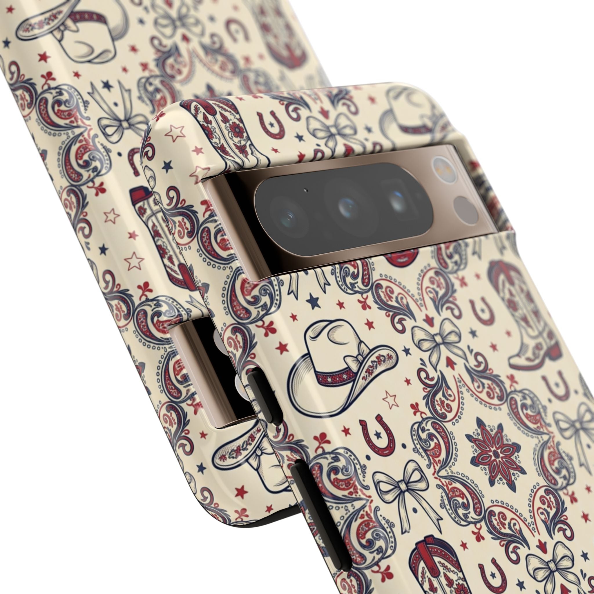 Americana Cowgirl Coquette Phone Case Printify