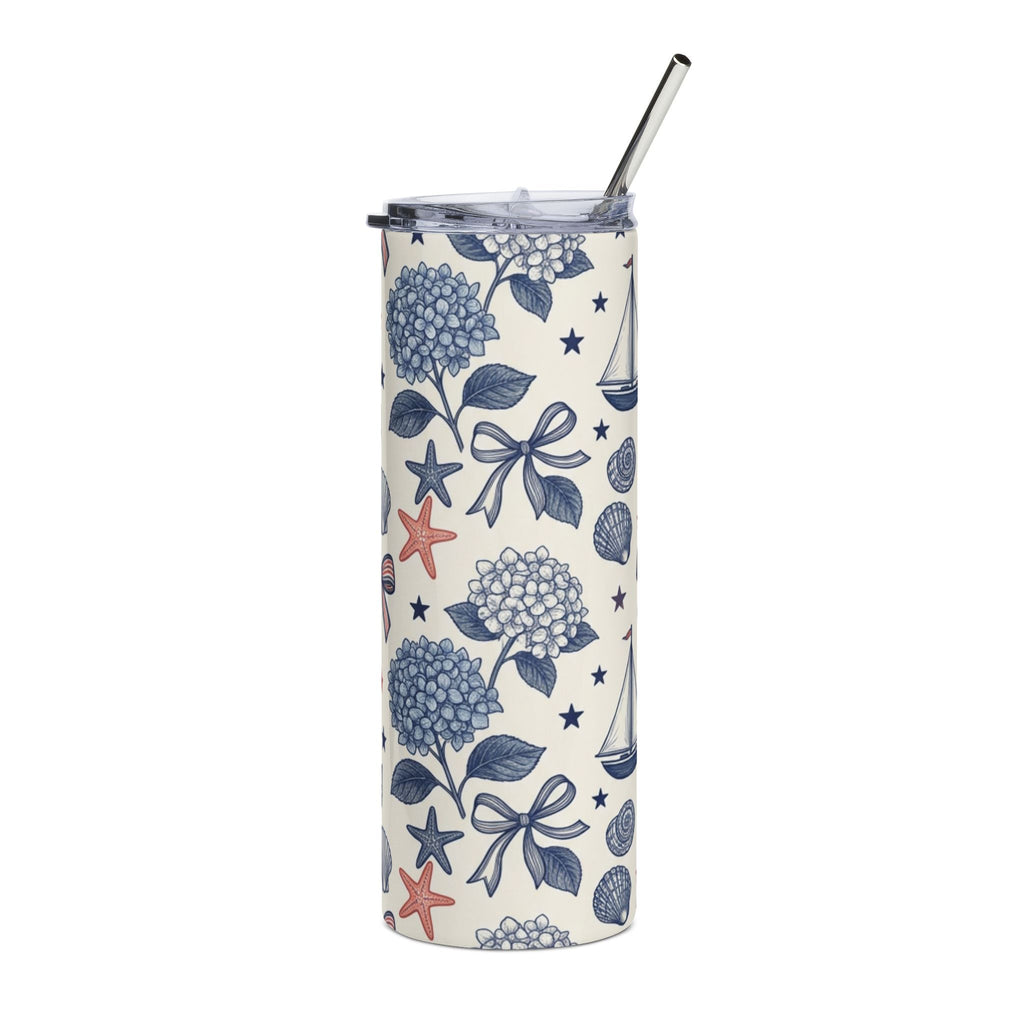 Nantucket Stainless Steel Tumbler — 20oz Insulated Travel Cup Printify