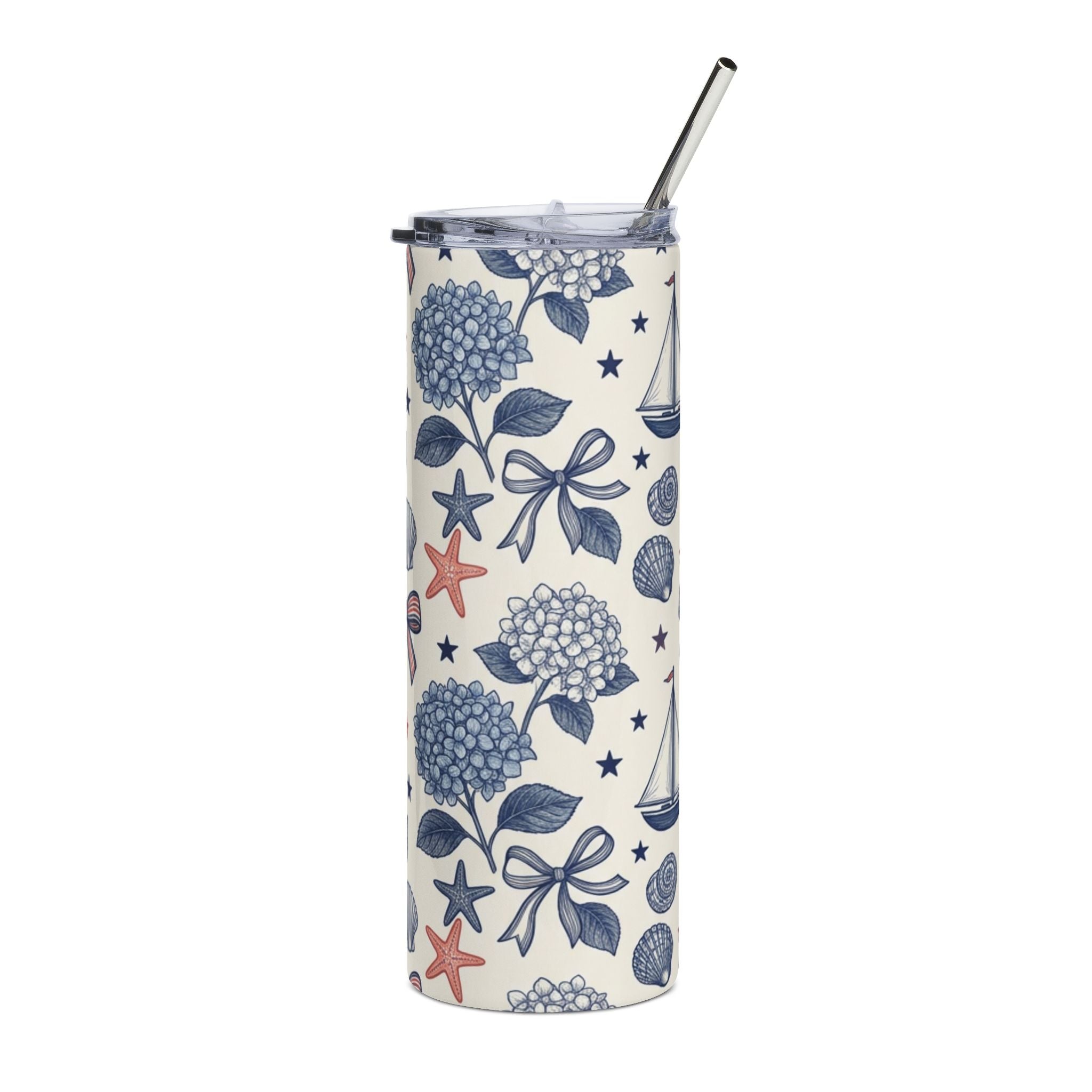 Nantucket Stainless Steel Tumbler — 20oz Insulated Travel Cup Printify