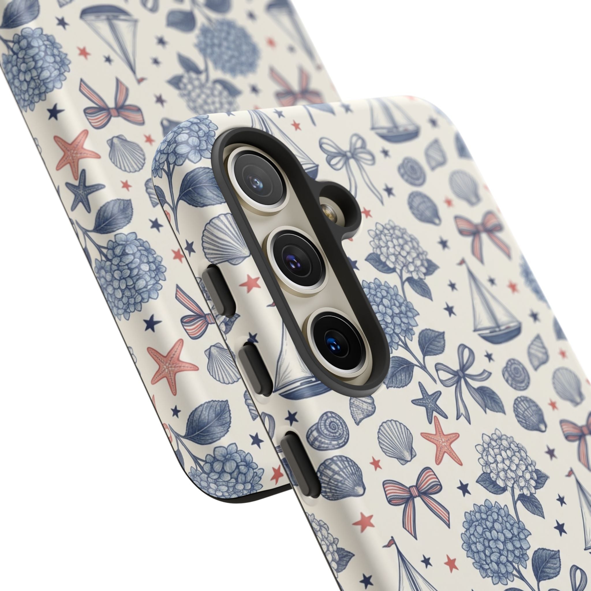 Coastal Americana Hydrangea Phone Case Printify