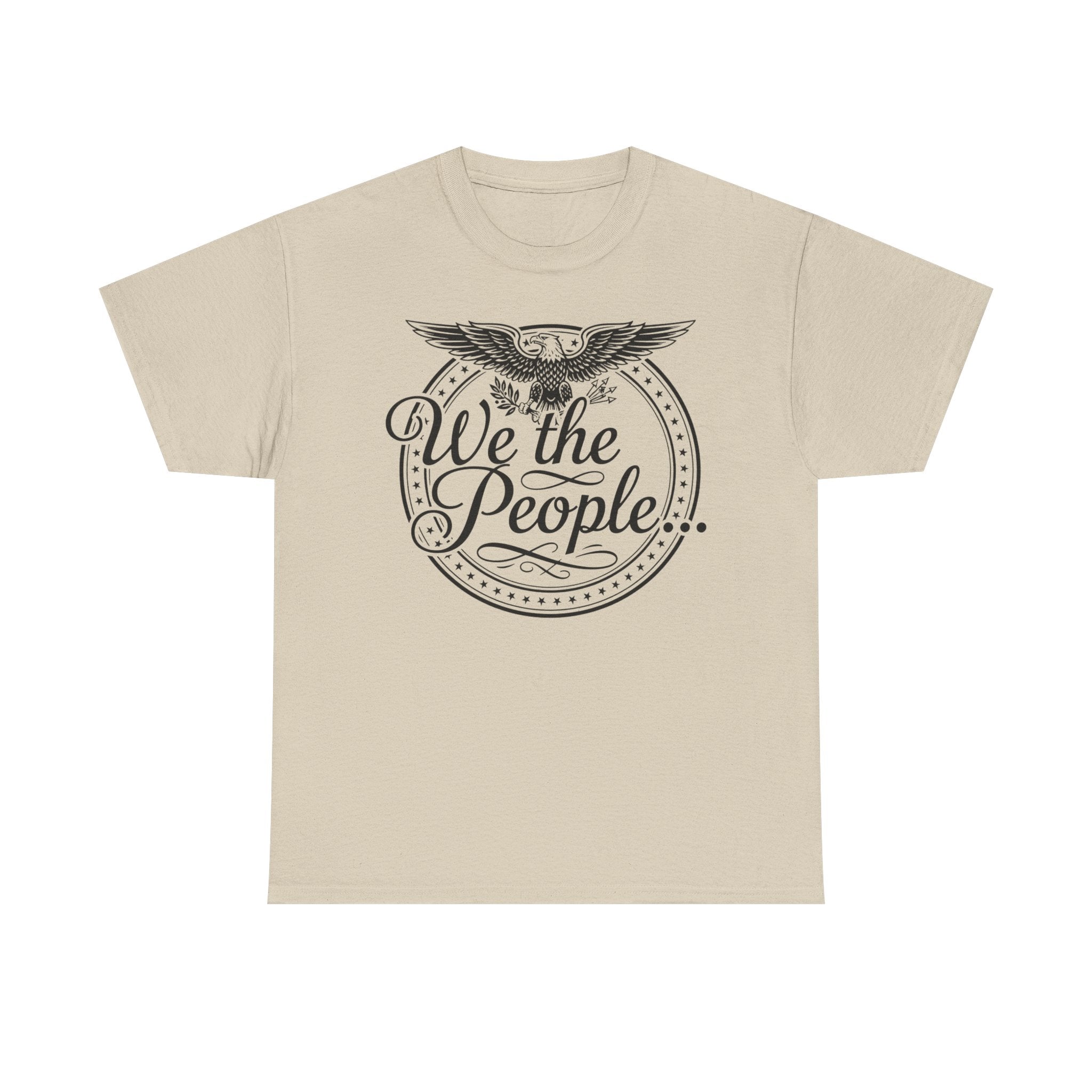 We The People Patriotic Seal T-Shirt – Light Colors Unisex Heavy Cotton Tee