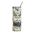 Bass Fishing 20oz Stainless Steel Tumbler — Insulated Fishing Travel Mug Printify