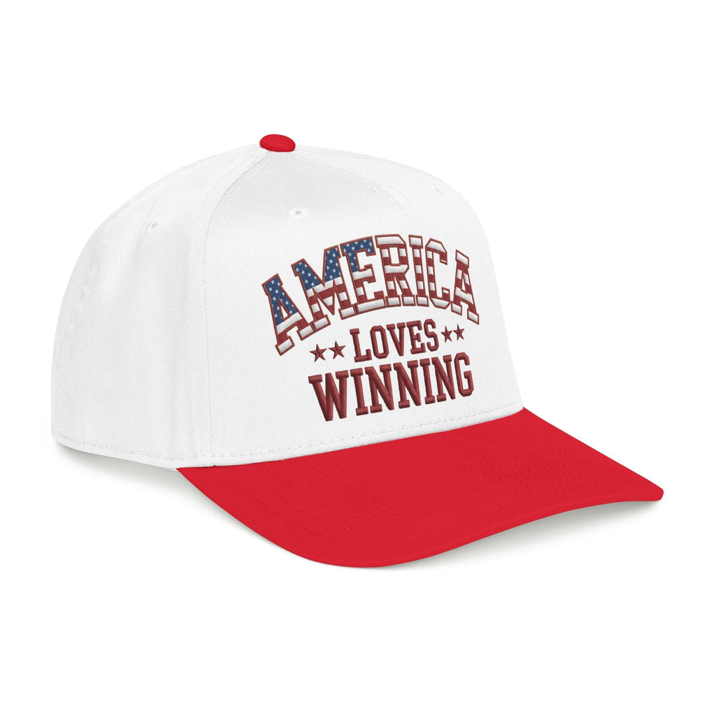 America Loves Winning Patriotic Hat – American Flag Cap