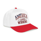 America Loves Winning Patriotic Hat – American Flag Cap