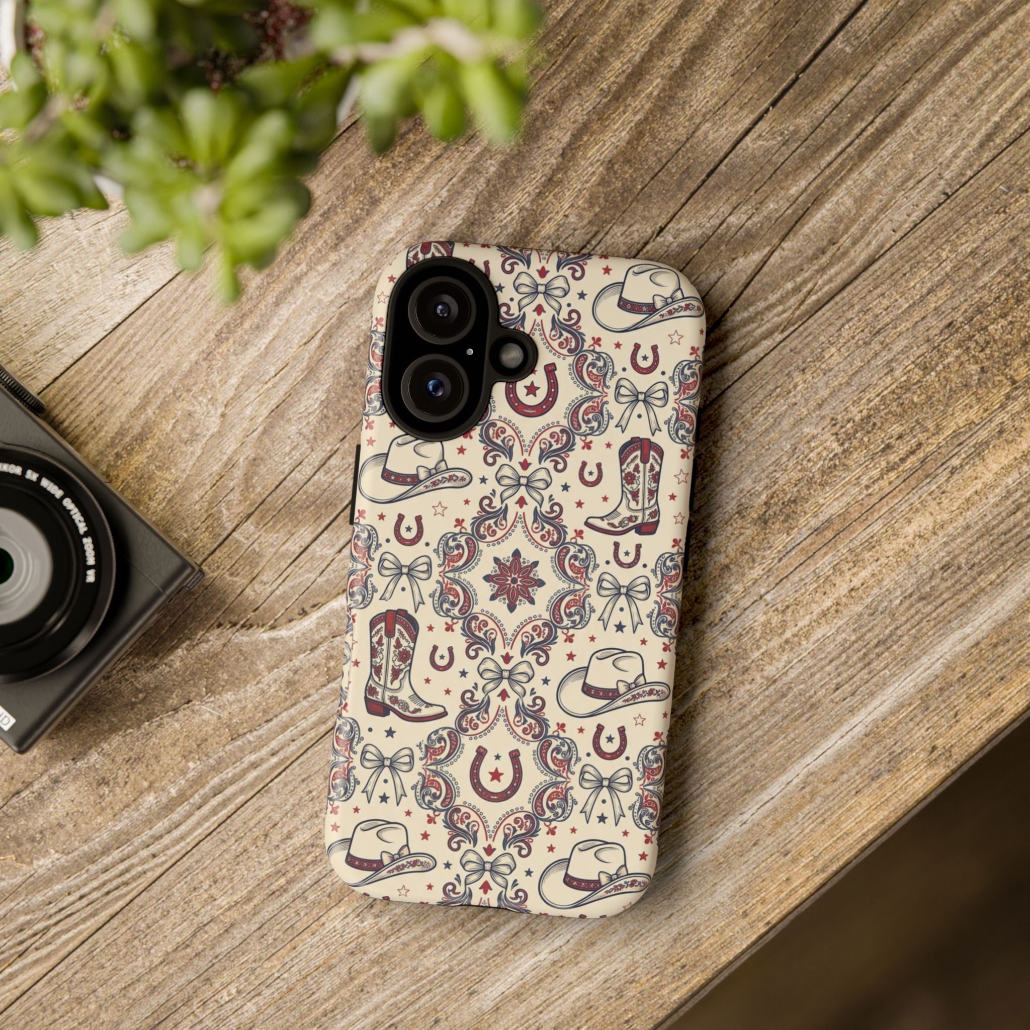Americana Cowgirl Coquette Phone Case Printify