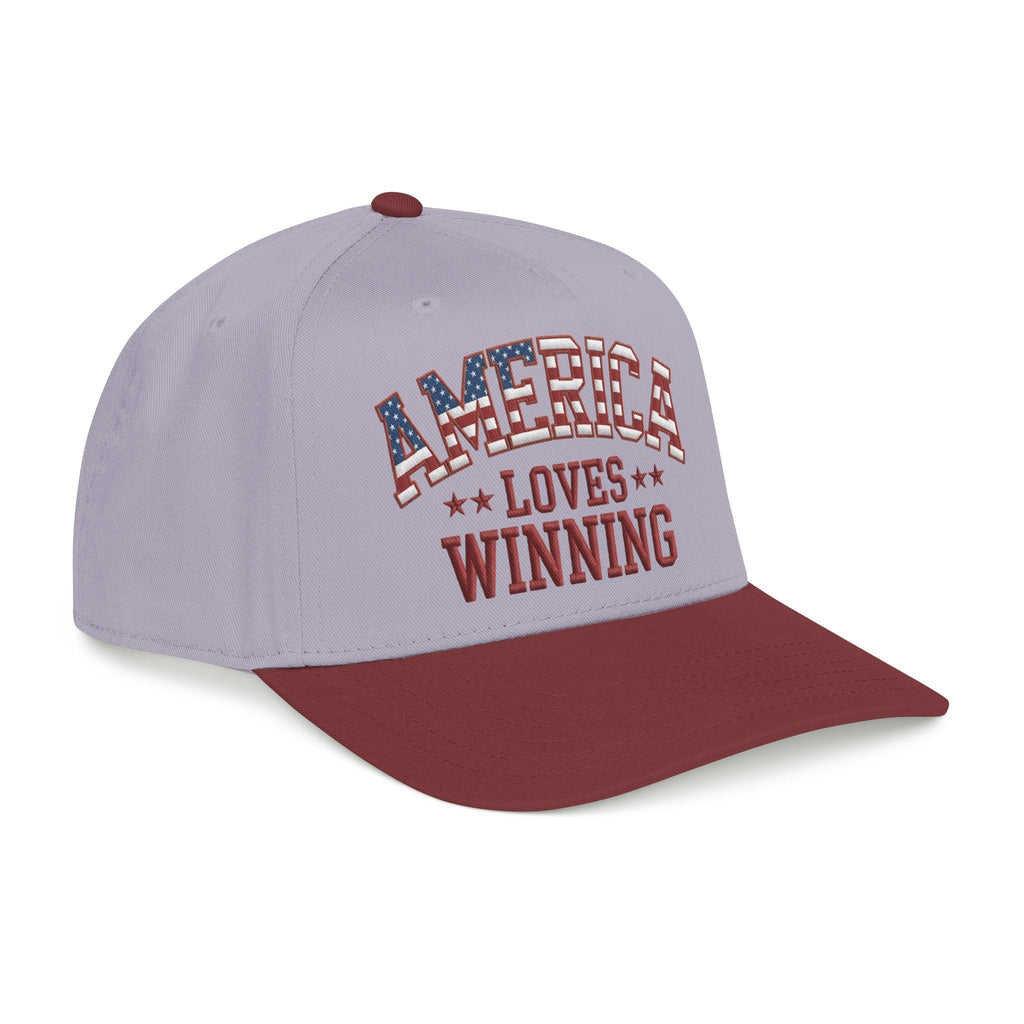 America Loves Winning Patriotic Hat – American Flag Cap