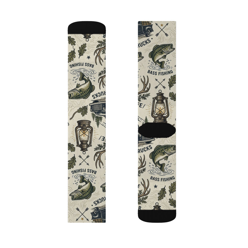 Lucky Buck Outdoors Crew Socks – Hunting & Fishing Adventure Socks Printify