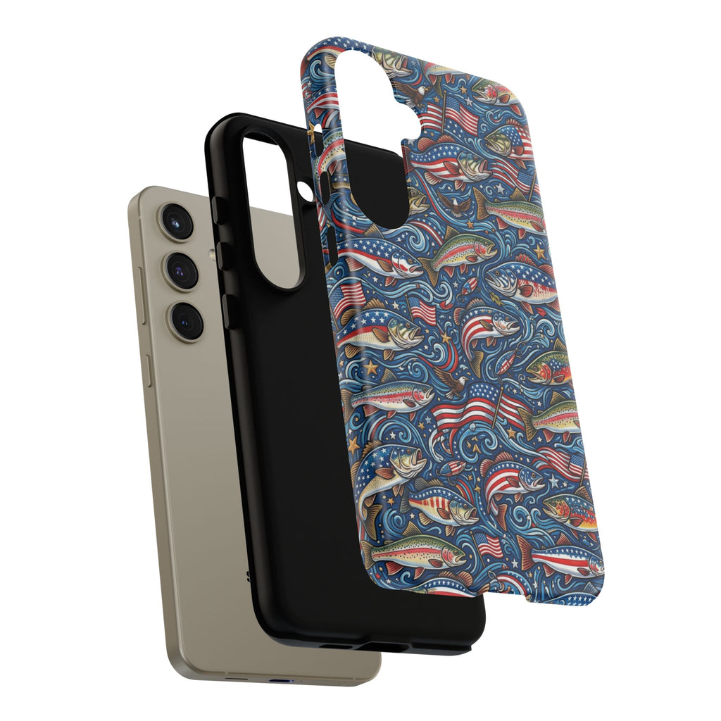 Patriotic Fishing Waters Phone Case Printify
