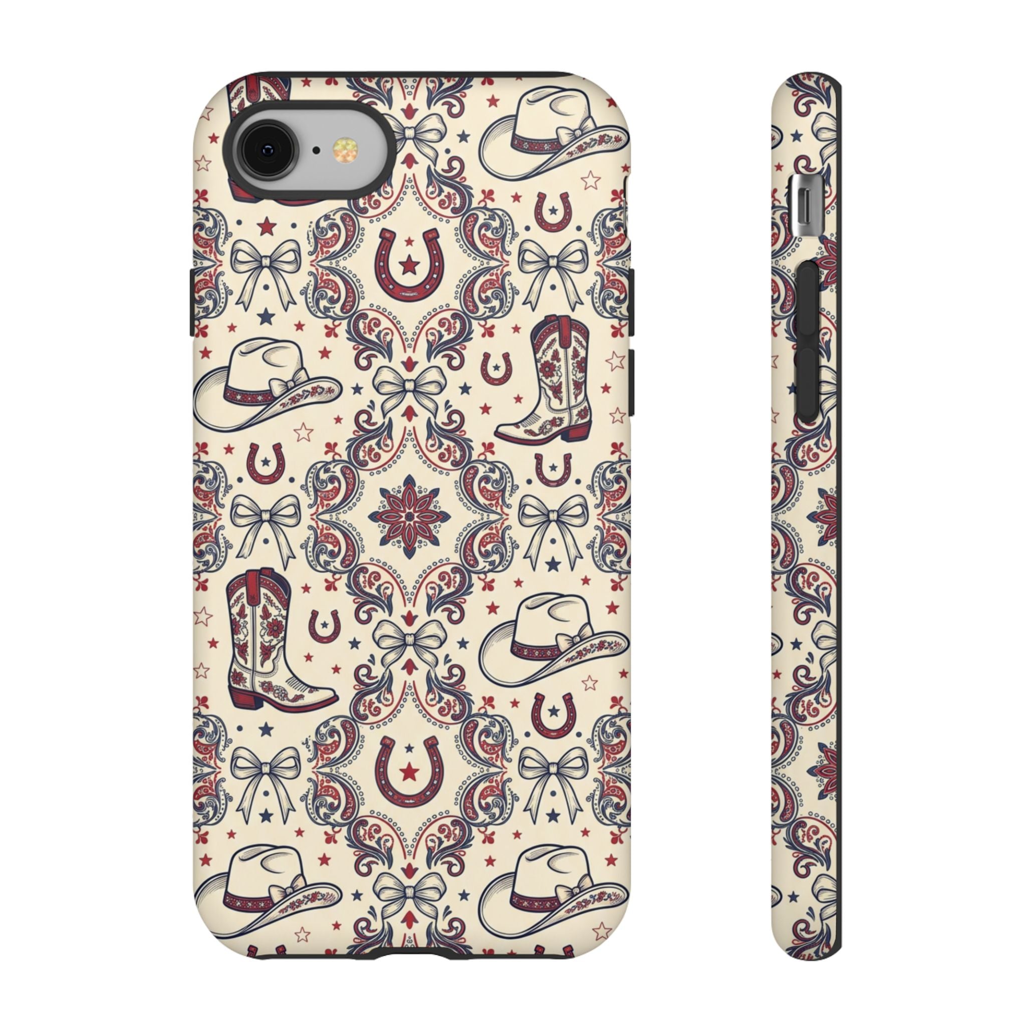 Americana Cowgirl Coquette Phone Case Printify