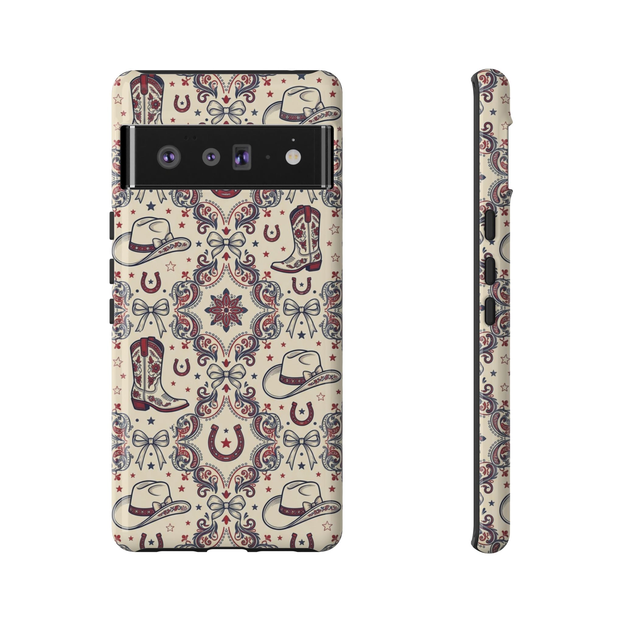 Americana Cowgirl Coquette Phone Case Printify