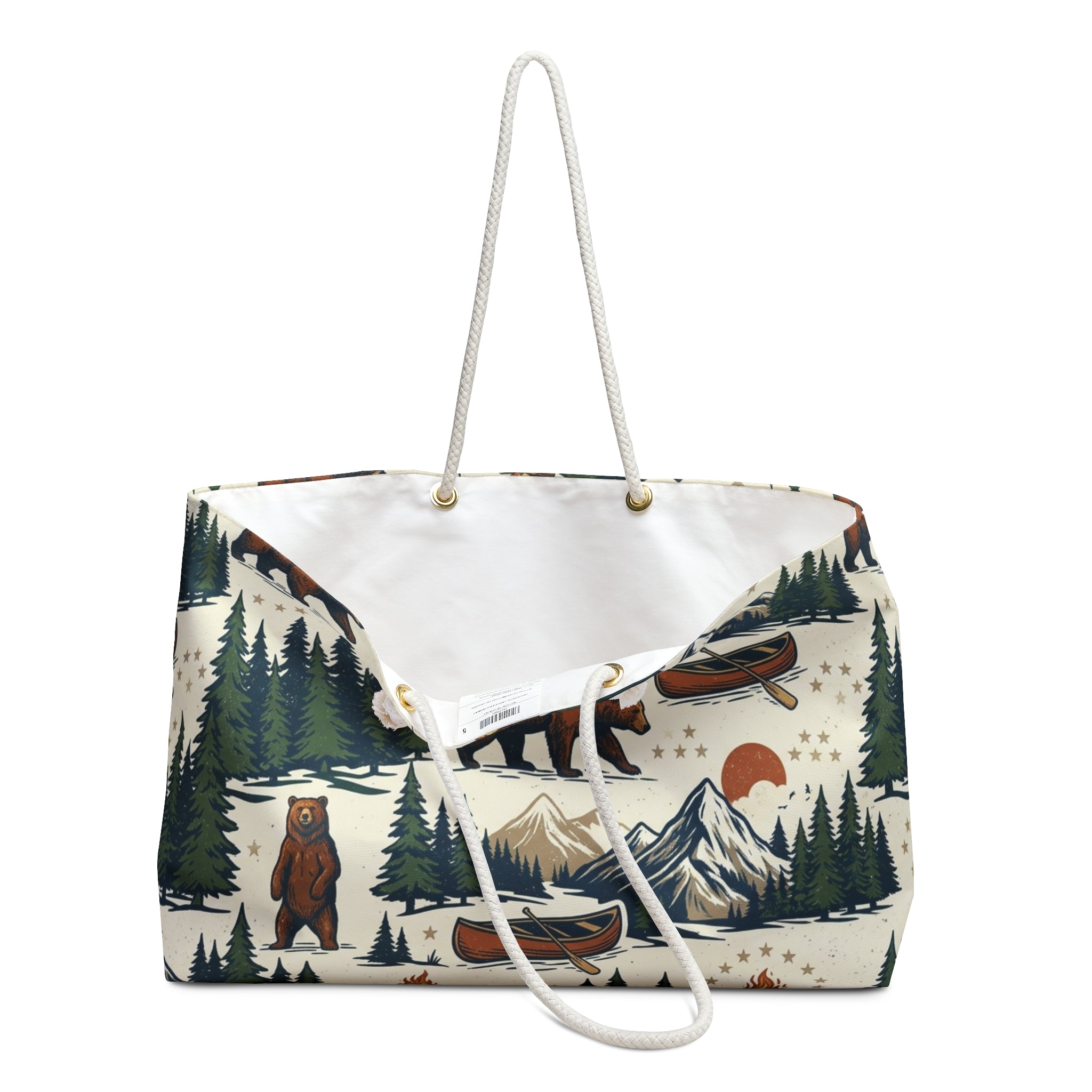 Mountain Wilderness Bear Weekender Tote Printify