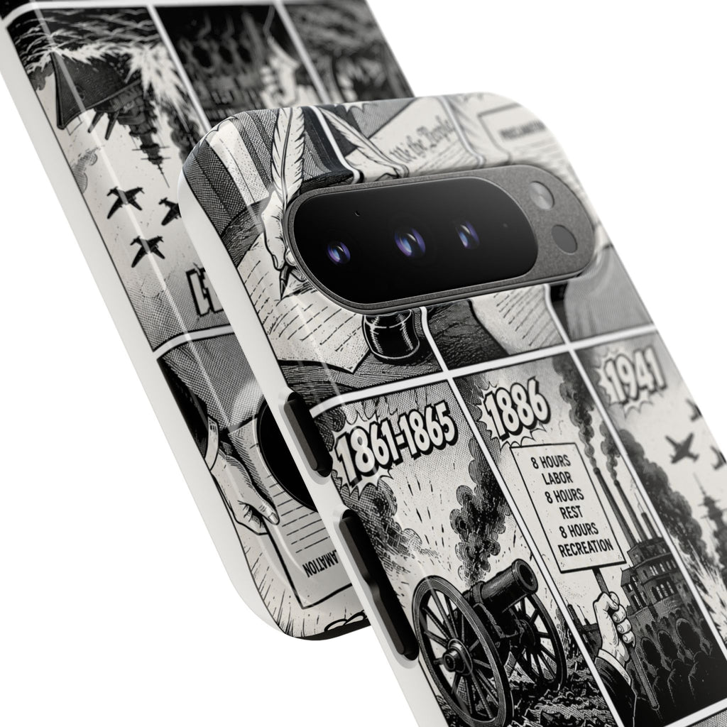 America Through the Ages Comic History Phone Case Printify