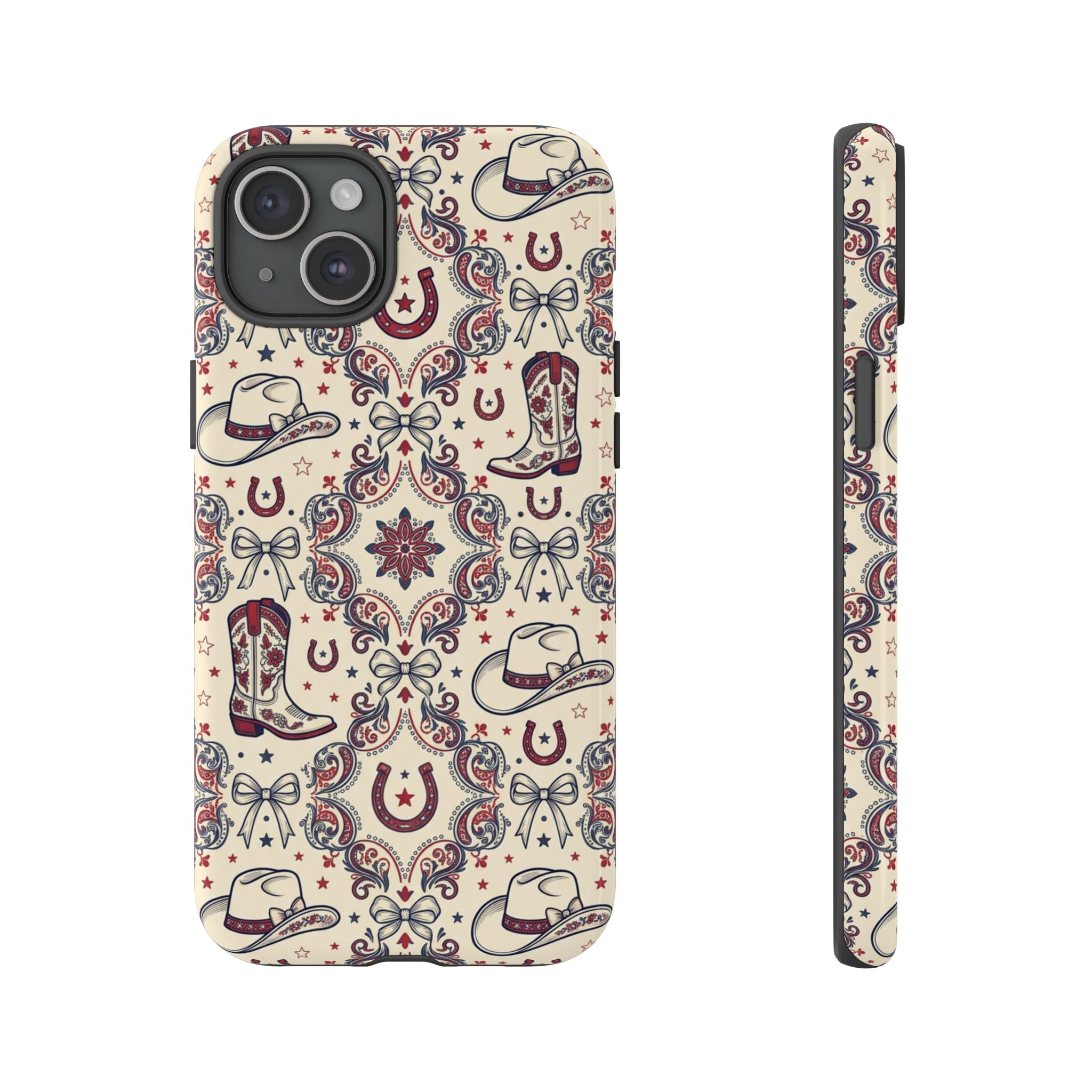 Americana Cowgirl Coquette Phone Case Printify