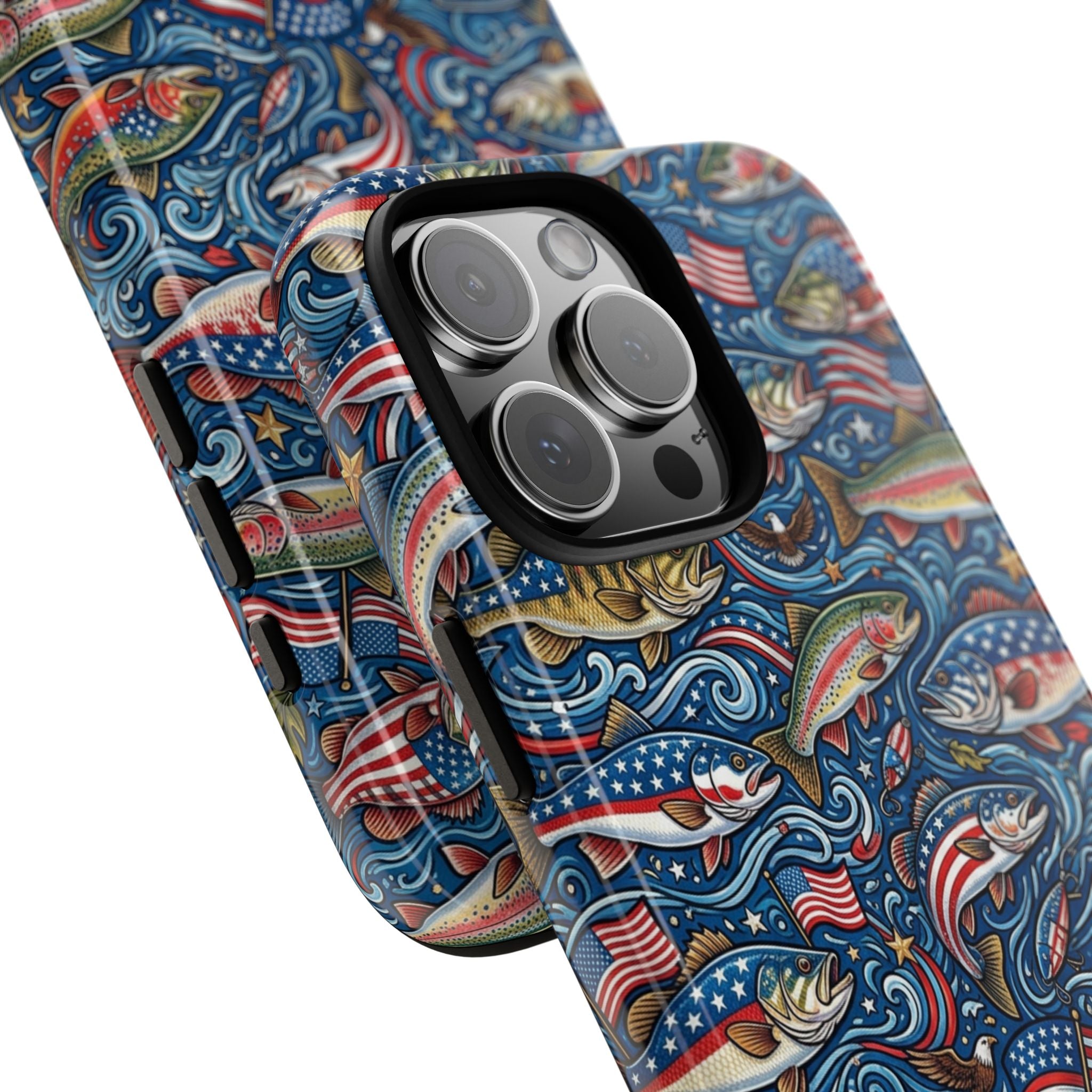 Patriotic Fishing Waters Phone Case Printify