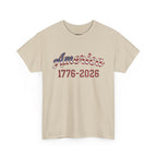 "America 1776–2026" Patriotic Unisex Cotton T-Shirt Printify