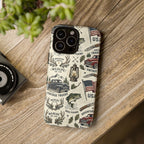 Patriotic Outdoors Phone Case – Bass Fishing & Vintage Americana Case Printify