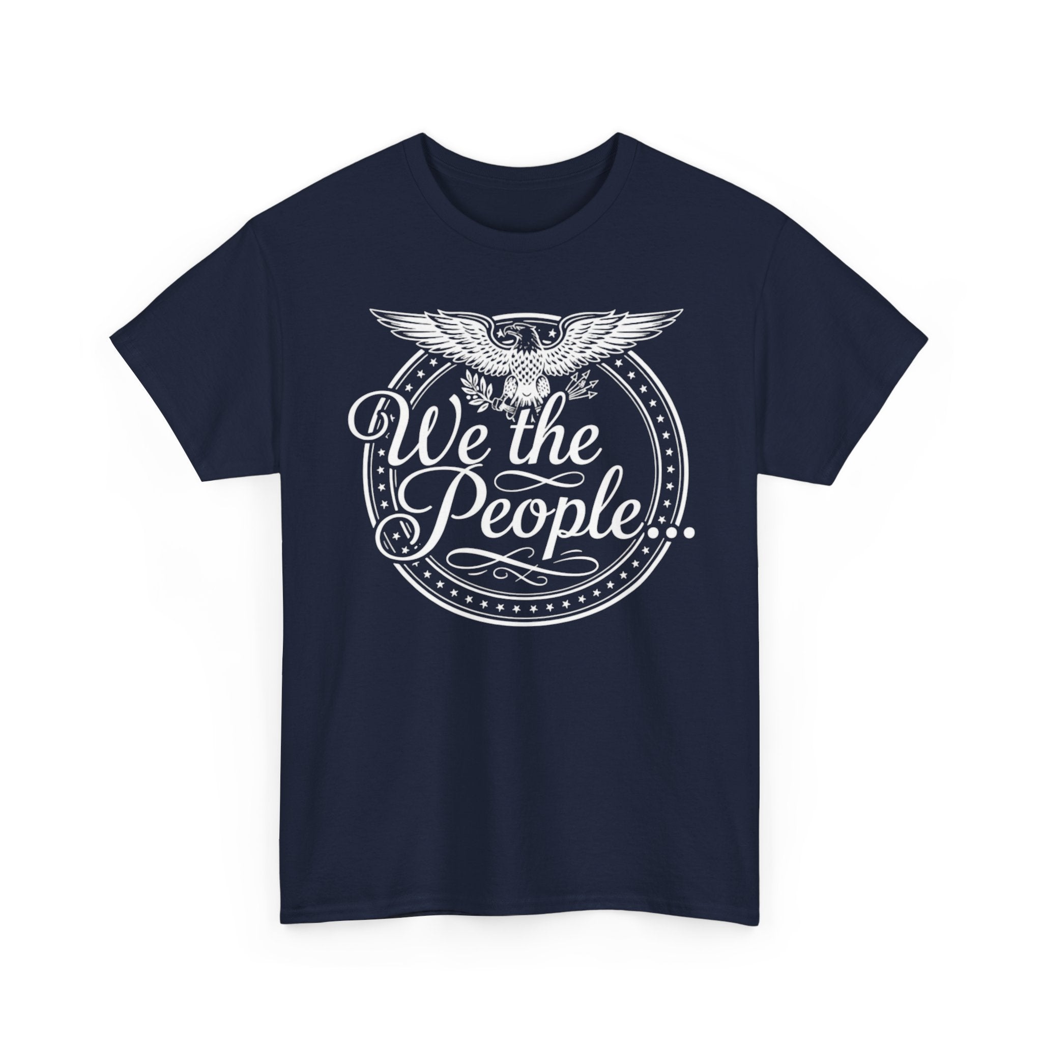 We The People Patriotic Seal T-Shirt – Dark Colors Unisex Heavy Cotton Tee
