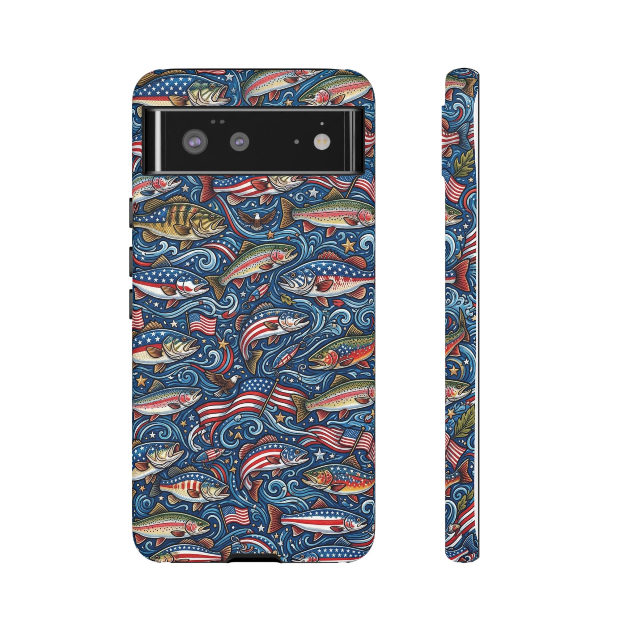 Patriotic Fishing Waters Phone Case Printify