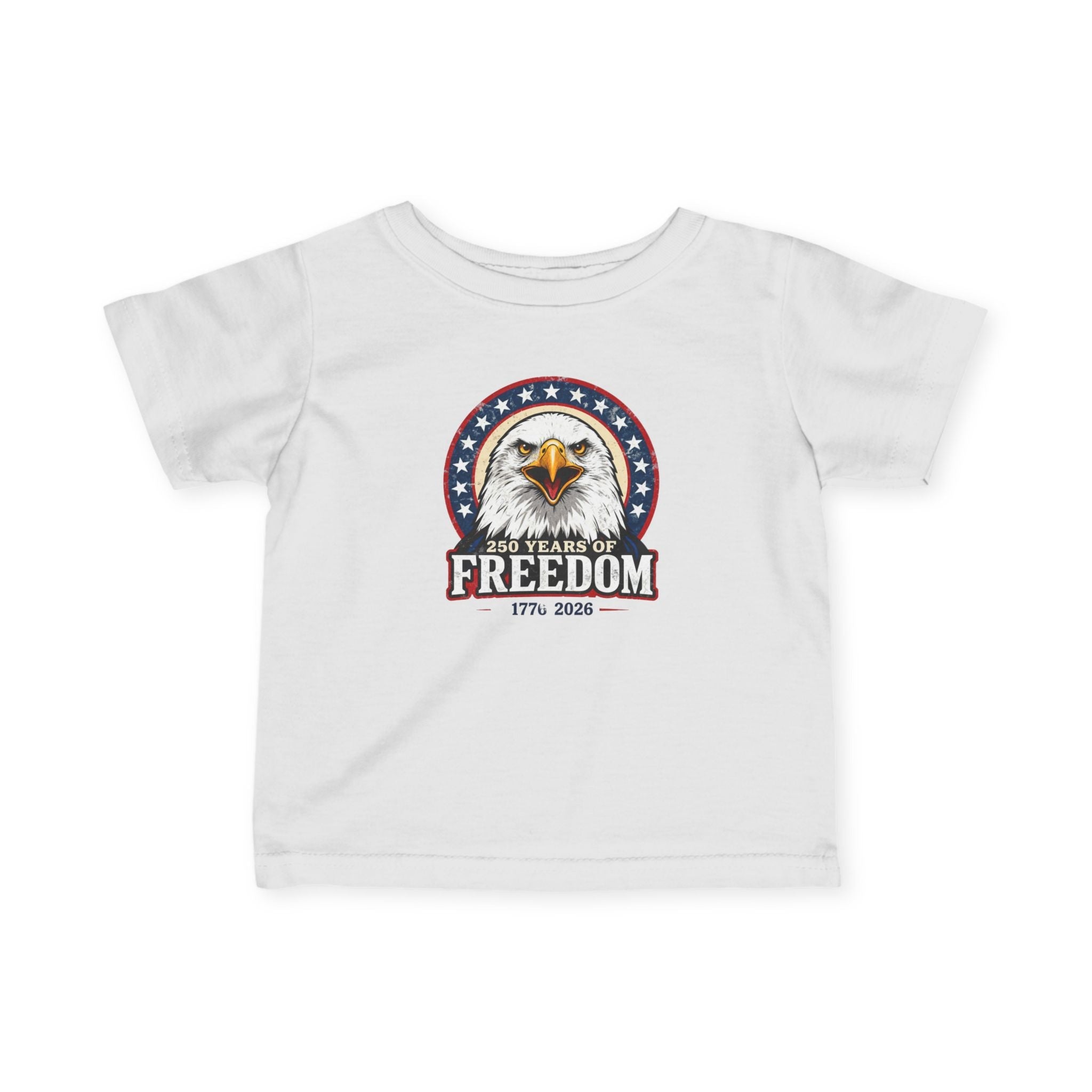Patriotic Bald Eagle Infant Tee — Freedom Eagle Baby Shirt Printify