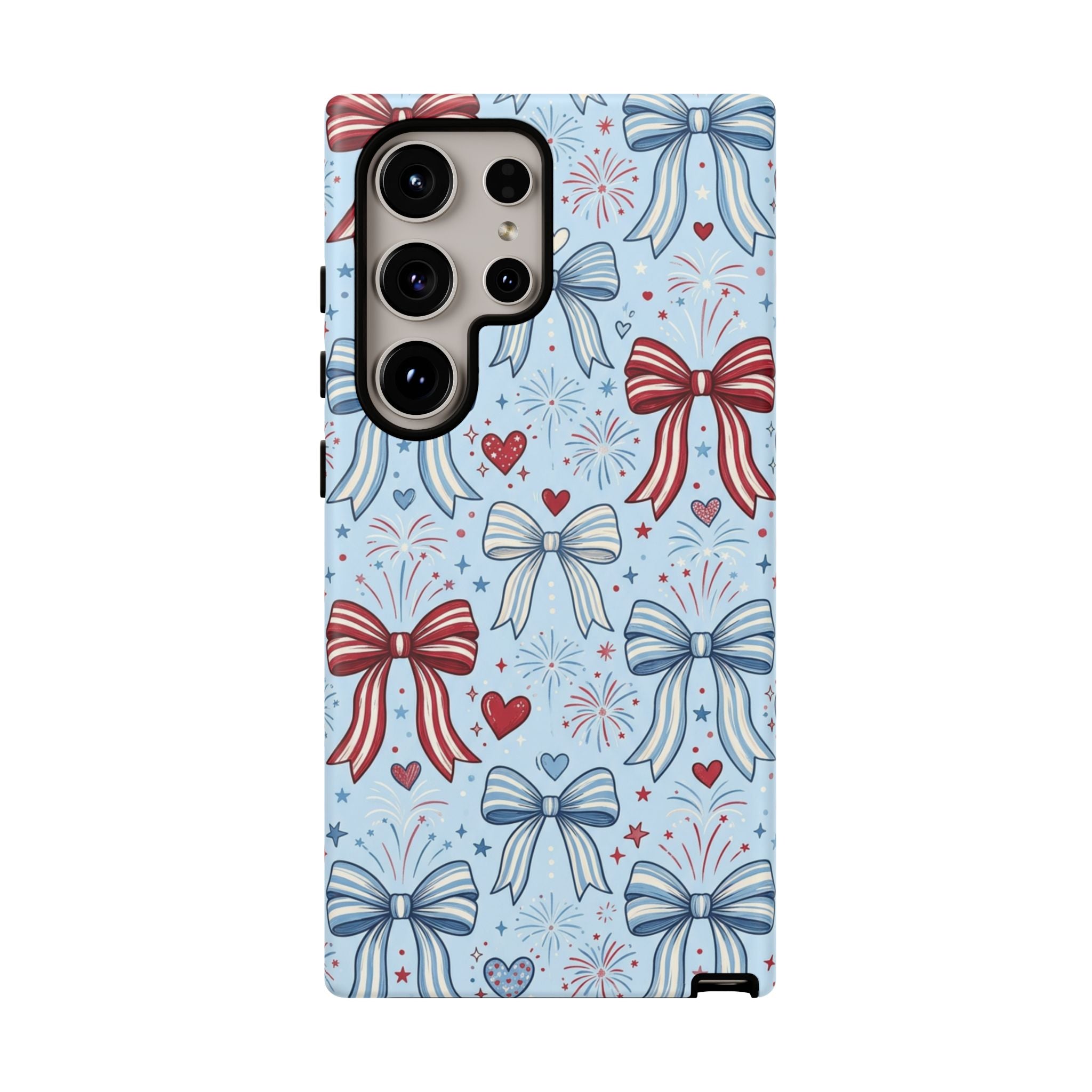 Patriotic Coquette Bows & Fireworks Phone Case Printify