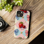 Americana Coquette Cherry Picnic Phone Case Printify