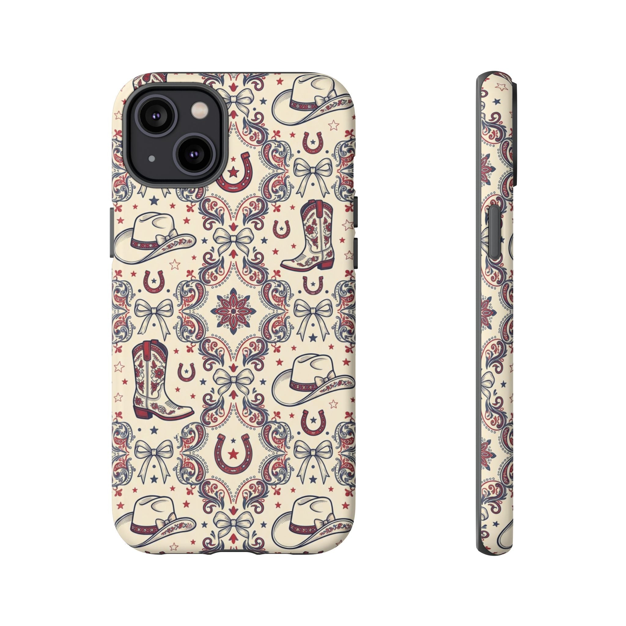 Americana Cowgirl Coquette Phone Case Printify