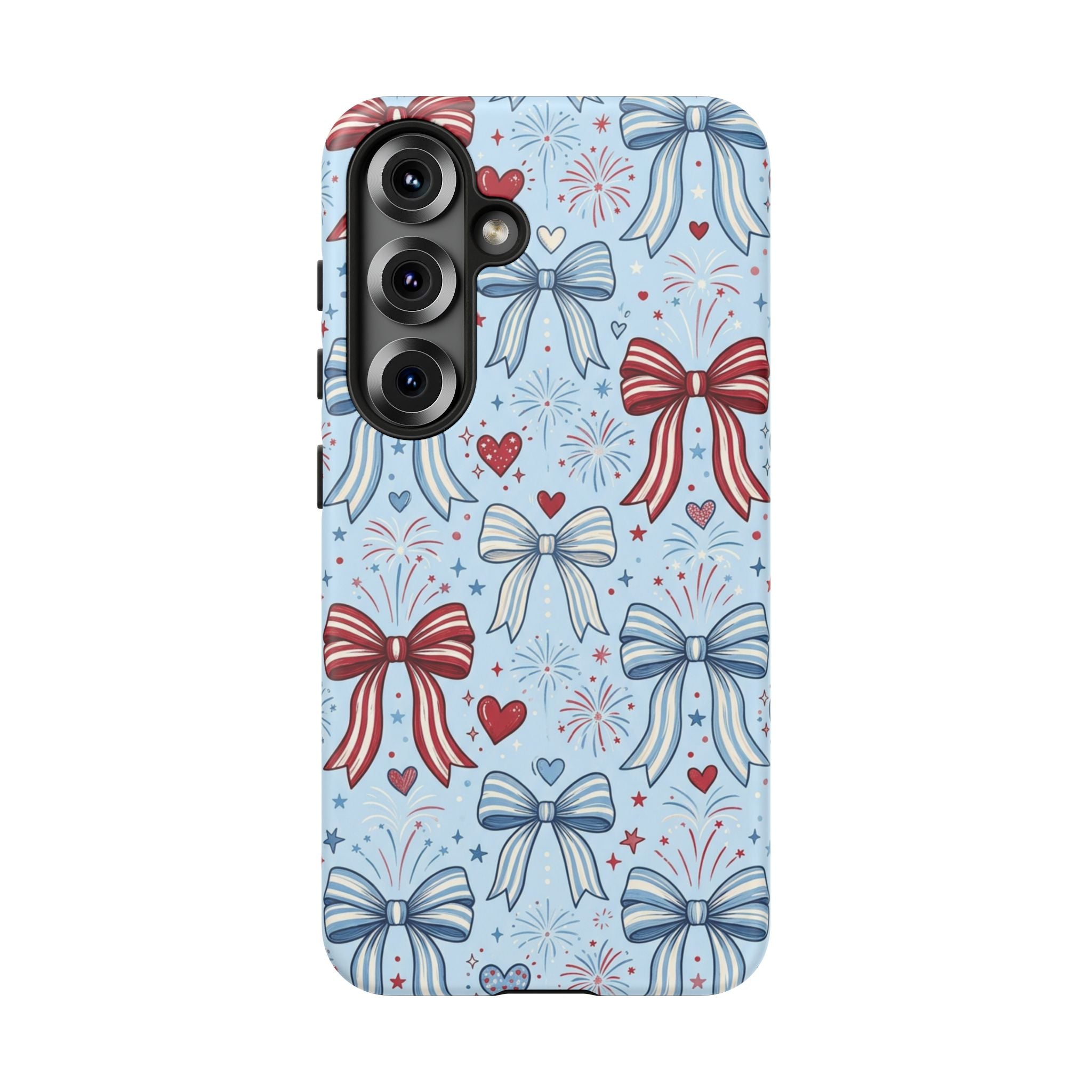 Patriotic Coquette Bows & Fireworks Phone Case Printify