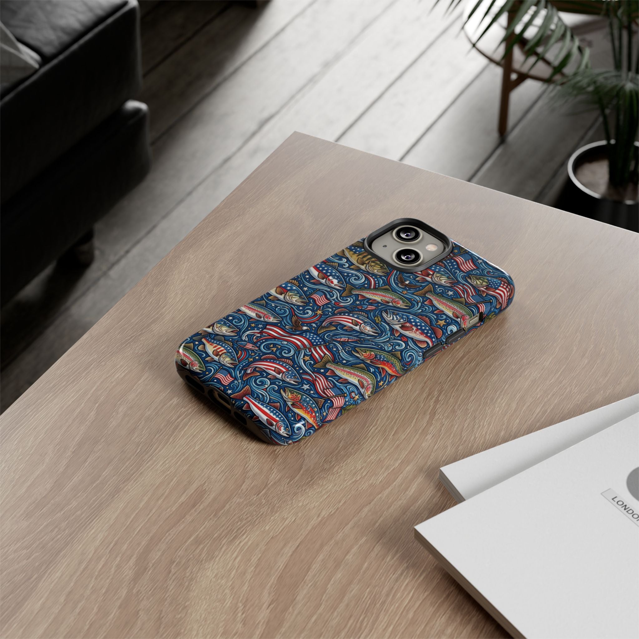 Patriotic Fishing Waters Phone Case Printify