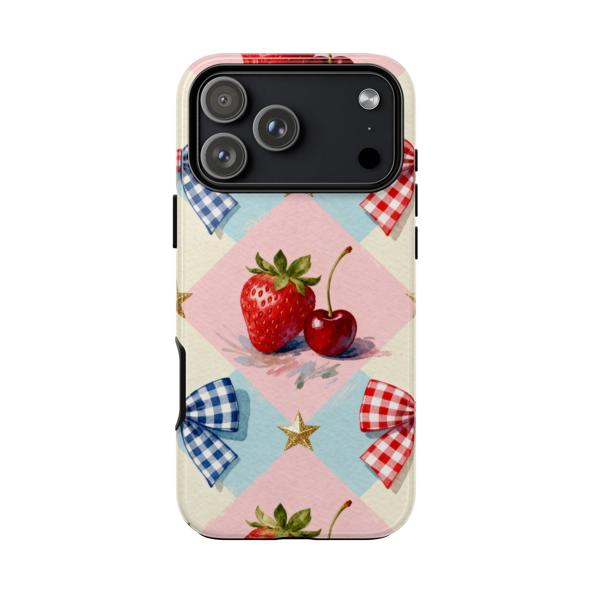 Americana Coquette Cherry Picnic Phone Case Printify