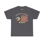 God Bless America 1776 Patriotic T-Shirt – Vintage Eagle Flag USA Tee Printify