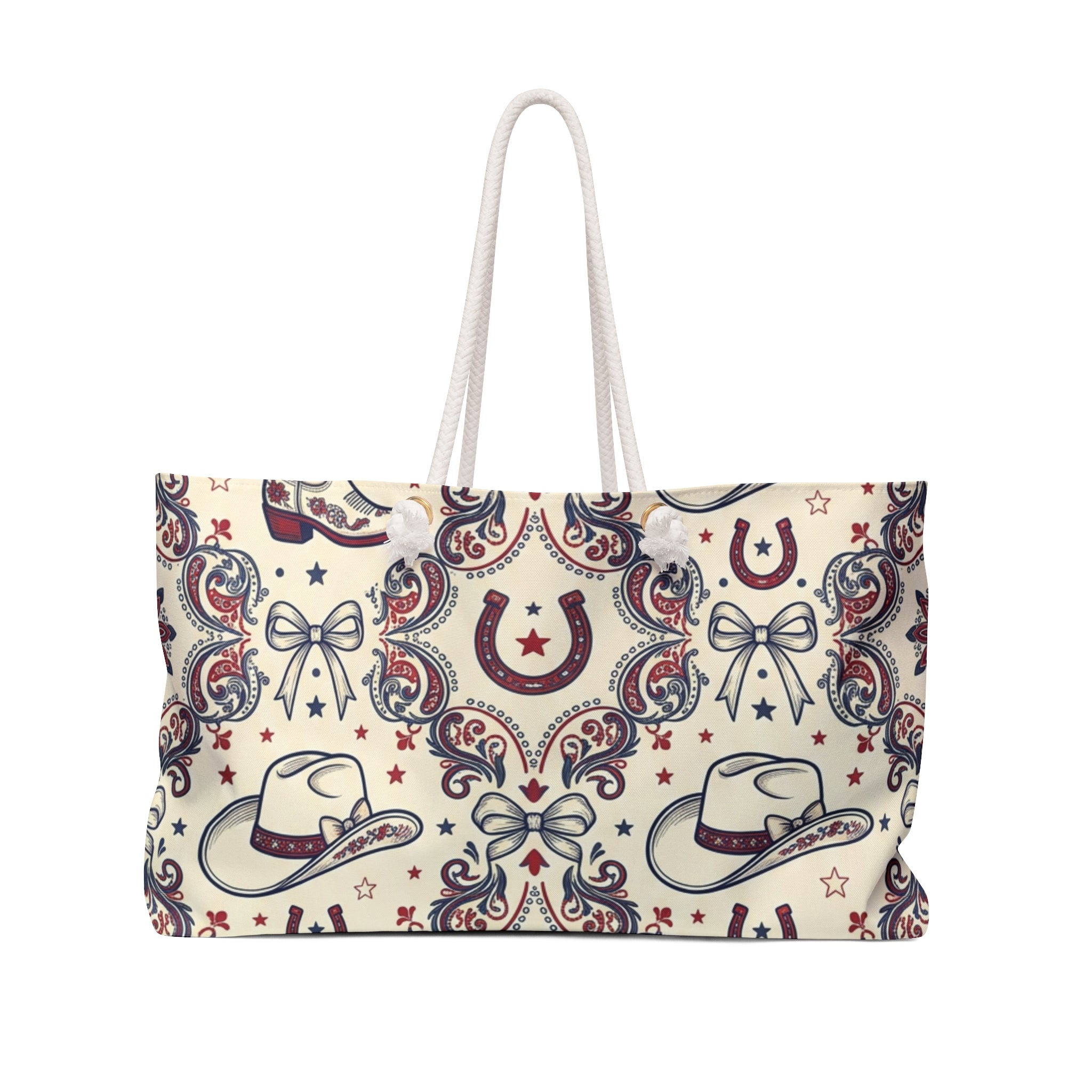 Americana Cowgirl Charm Weekender Tote Printify