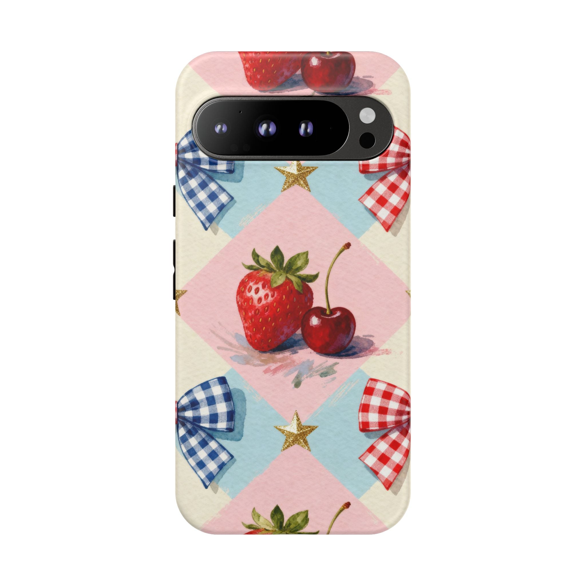 Americana Coquette Cherry Picnic Phone Case Printify