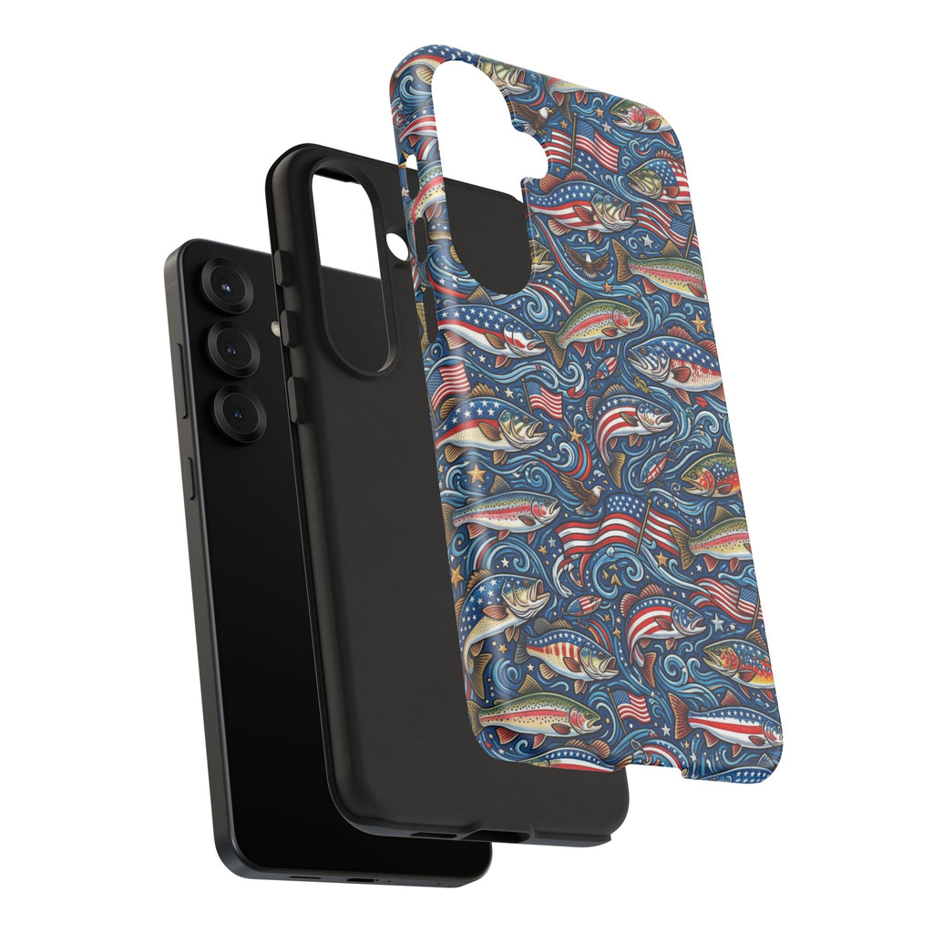 Patriotic Fishing Waters Phone Case Printify