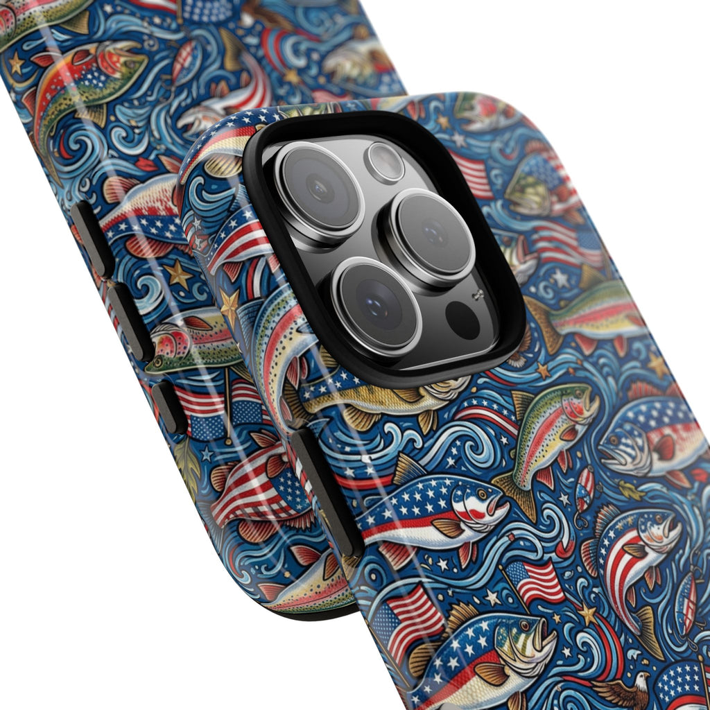 Patriotic Fishing Waters Phone Case Printify