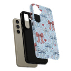 Patriotic Coquette Bows & Fireworks Phone Case Printify