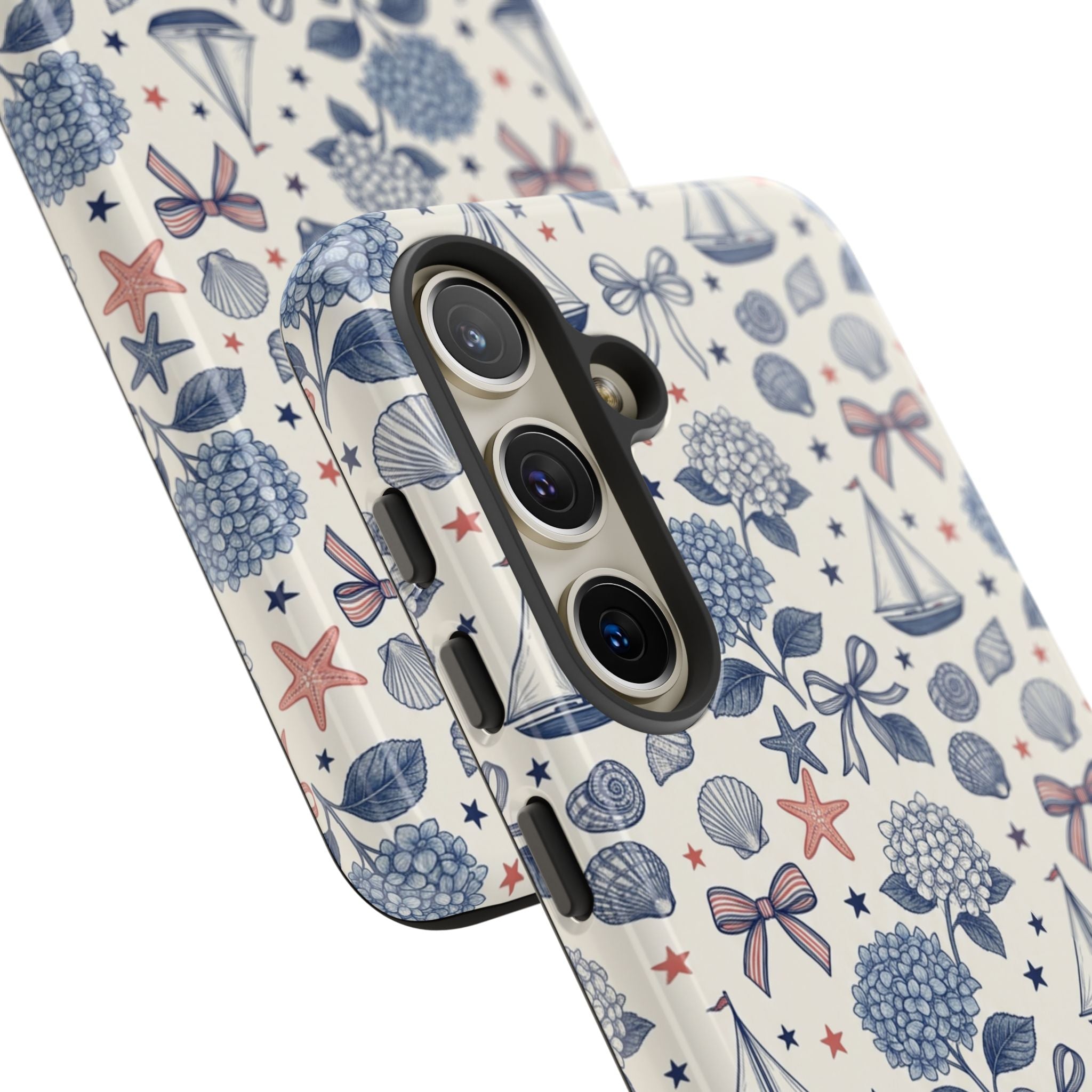 Coastal Americana Hydrangea Phone Case Printify