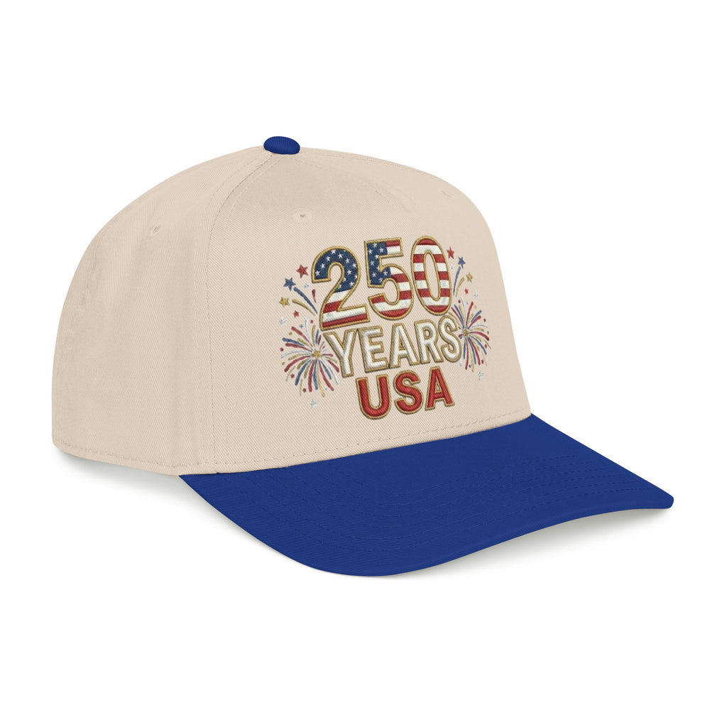 "250 YEARS" Patriotic Baseball Cap – America 250 Snapback Hat