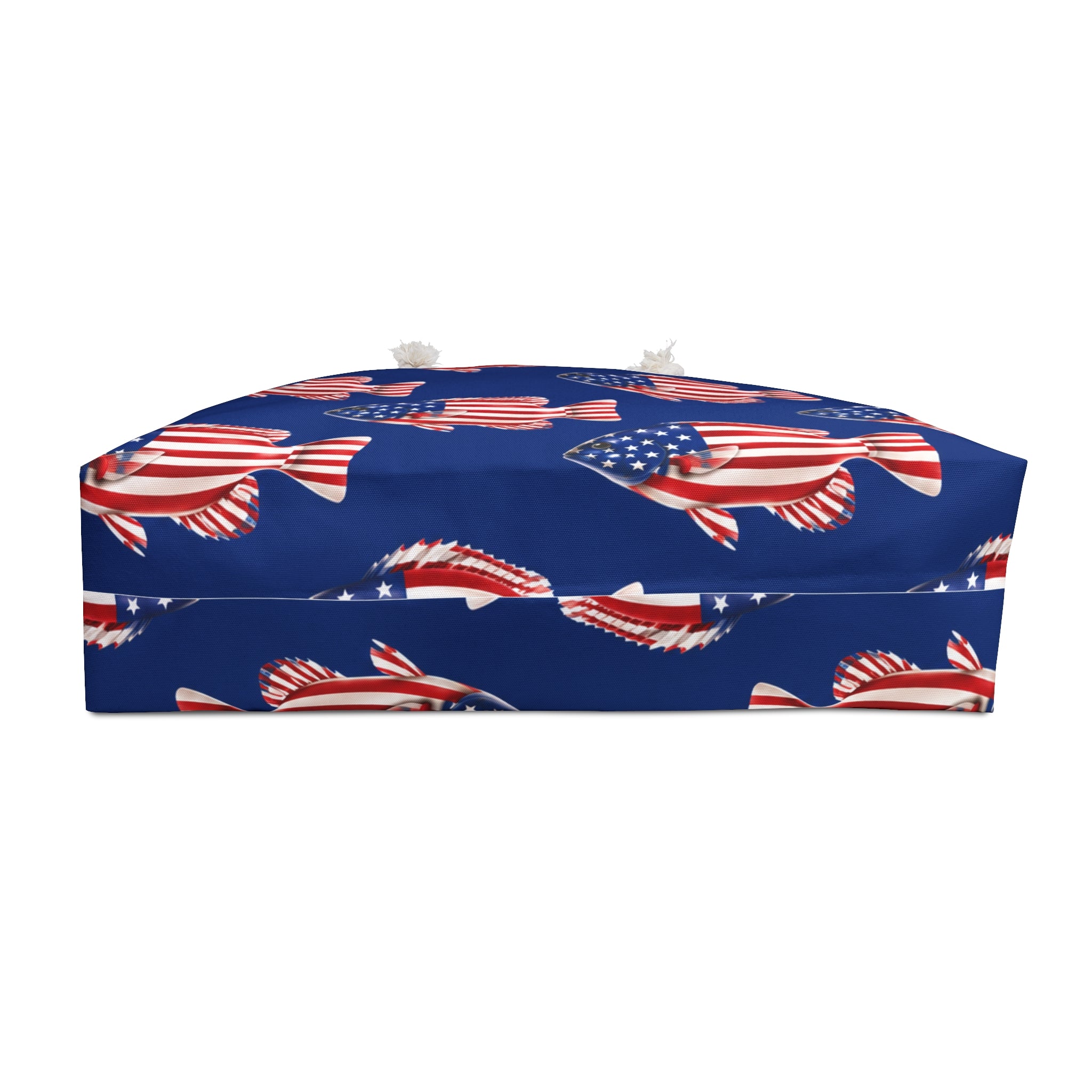 American Flag Fish Weekender Tote Bag Printify